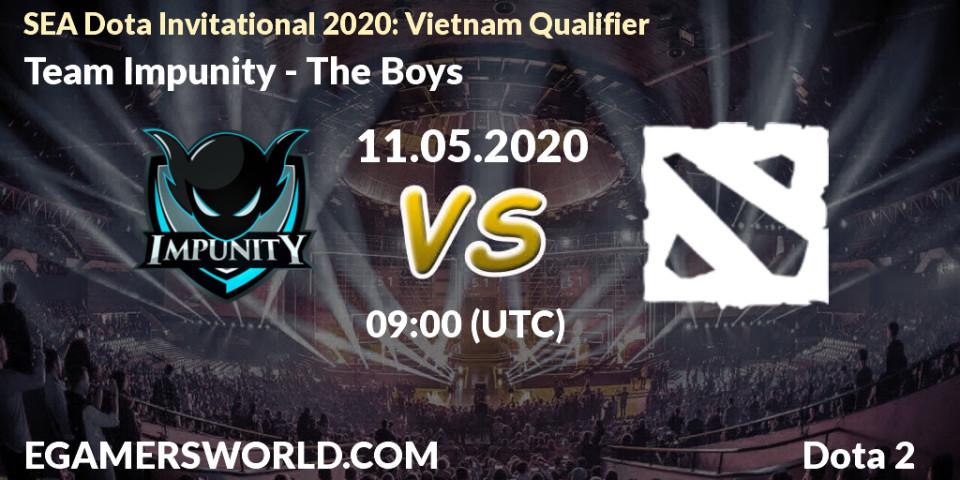 Team Impunity vs The Boys: Betting TIp, Match Prediction. 11.05.20. Dota 2, SEA Dota Invitational 2020: Vietnam Qualifier