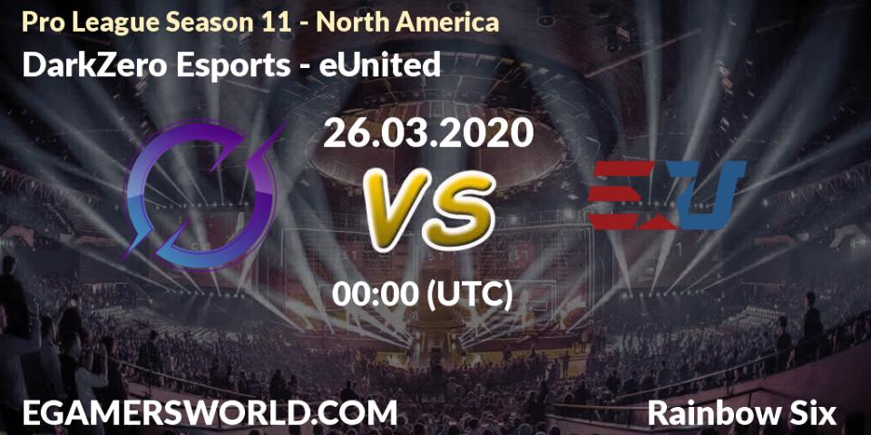 DarkZero Esports vs eUnited: Betting TIp, Match Prediction. 26.03.20. Rainbow Six, Pro League Season 11 - North America