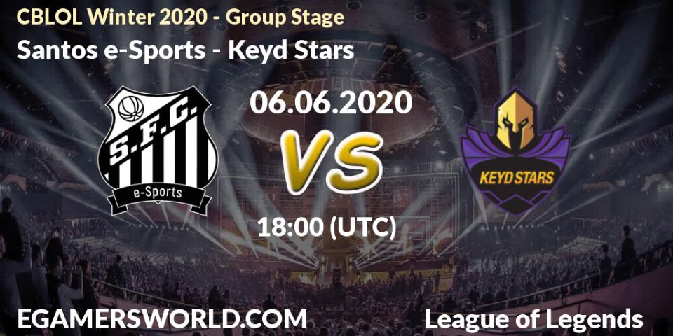Santos e-Sports vs Keyd Stars: Betting TIp, Match Prediction. 06.06.20. LoL, CBLOL Winter 2020 - Group Stage