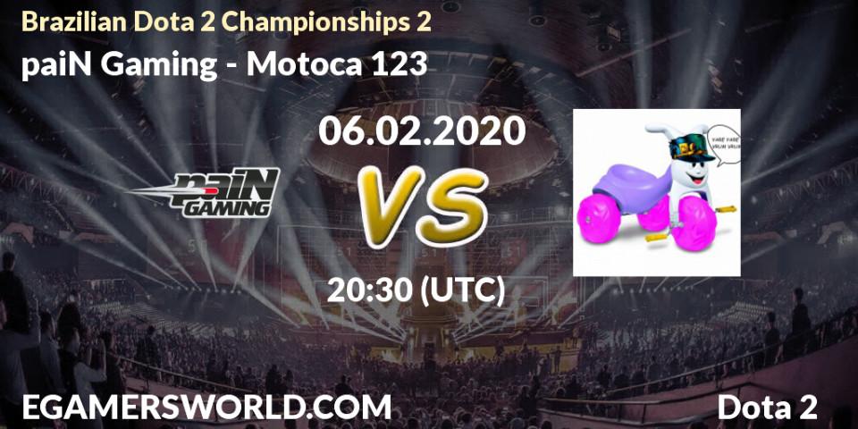 paiN Gaming vs Motoca 123: Betting TIp, Match Prediction. 06.02.20. Dota 2, Brazilian Dota 2 Championships 2