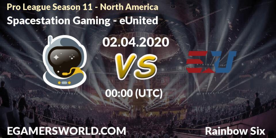 Spacestation Gaming vs eUnited: Betting TIp, Match Prediction. 02.04.20. Rainbow Six, Pro League Season 11 - North America