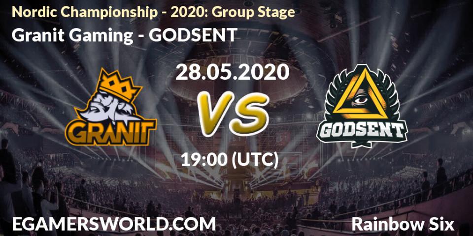 Granit Gaming vs GODSENT: Betting TIp, Match Prediction. 28.05.2020 at 19:00. Rainbow Six, Nordic Championship - 2020: Group Stage