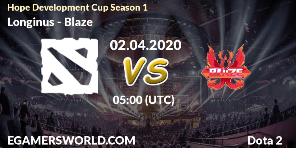 Longinus vs Blaze: Betting TIp, Match Prediction. 02.04.20. Dota 2, Hope Development Cup Season 1