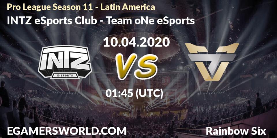 INTZ eSports Club vs Team oNe eSports: Betting TIp, Match Prediction. 10.04.20. Rainbow Six, Pro League Season 11 - Latin America