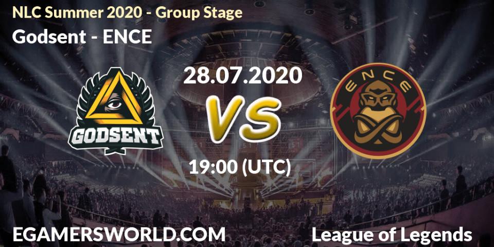 Godsent vs ENCE: Betting TIp, Match Prediction. 28.07.2020 at 19:25. LoL, NLC Summer 2020 - Group Stage