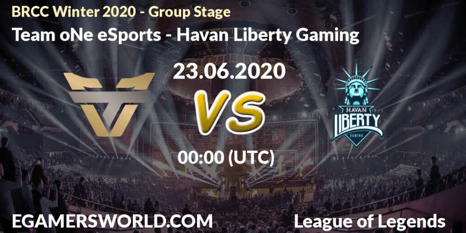 Team oNe eSports vs Havan Liberty Gaming: Betting TIp, Match Prediction. 23.06.20. LoL, BRCC Winter 2020 - Group Stage