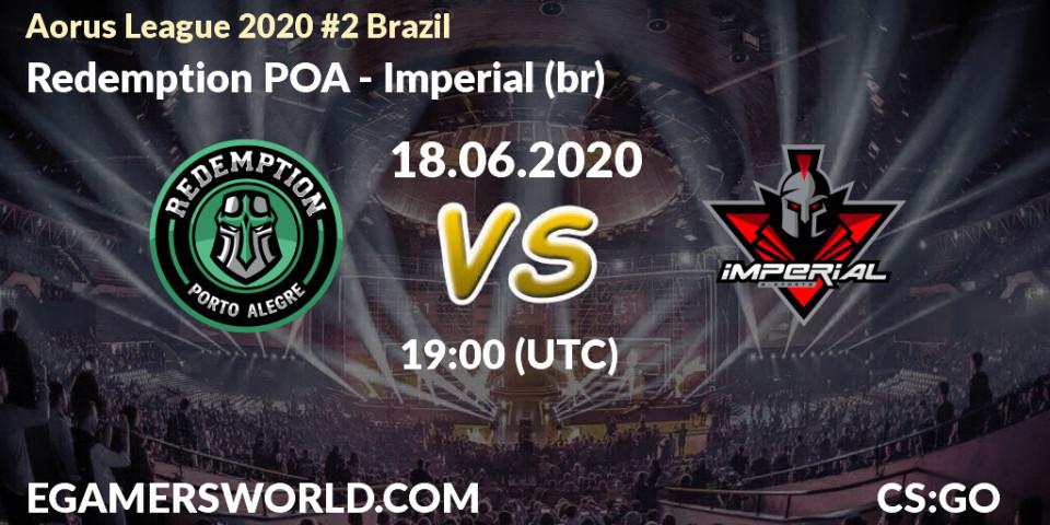 Redemption POA vs Imperial (br): Betting TIp, Match Prediction. 19.06.20. CS2 (CS:GO), Aorus League 2020 #2 Brazil