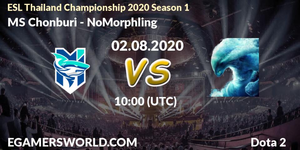 MS Chonburi vs NoMorphling: Betting TIp, Match Prediction. 02.08.2020 at 10:00. Dota 2, ESL Thailand Championship 2020 Season 1