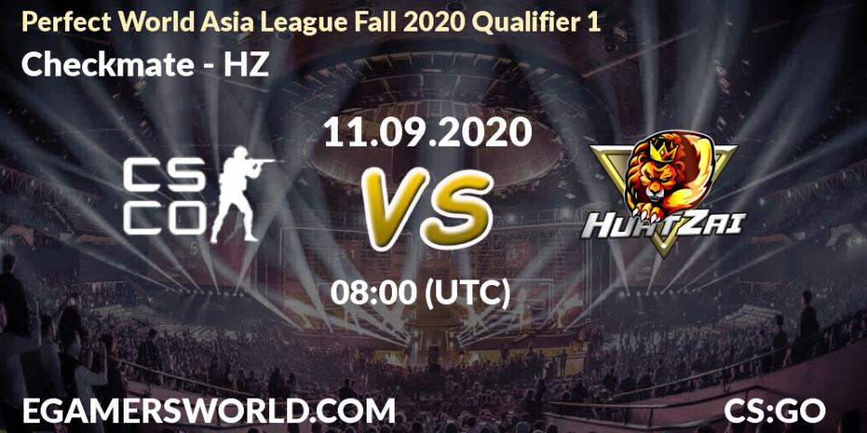 Checkmate vs HZ: Betting TIp, Match Prediction. 11.09.2020 at 08:10. Counter-Strike (CS2), Perfect World Asia League Fall 2020 Qualifier 1
