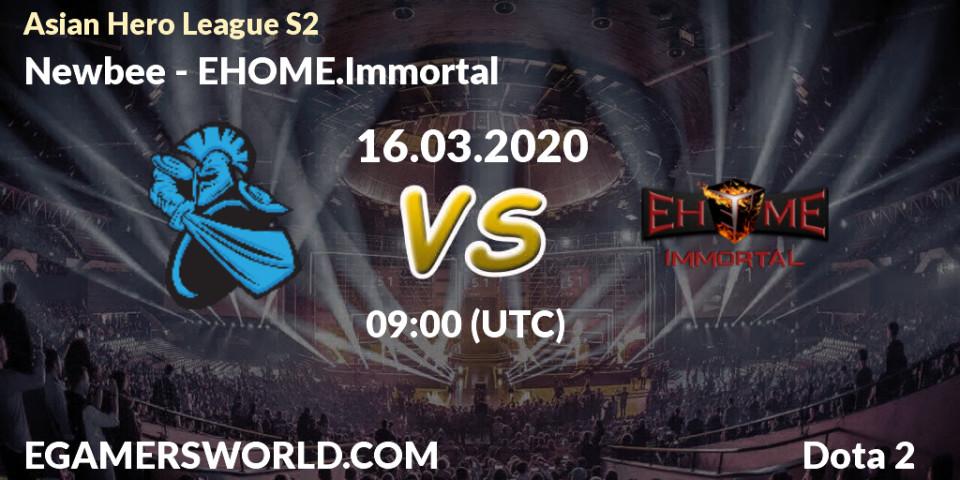 Newbee vs EHOME.Immortal: Betting TIp, Match Prediction. 16.03.20. Dota 2, Asian Hero League S2