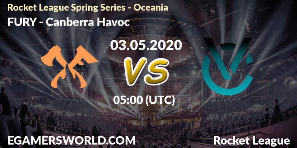 FURY vs Canberra Havoc: Betting TIp, Match Prediction. 03.05.2020 at 05:00. Rocket League, Rocket League Spring Series - Oceania