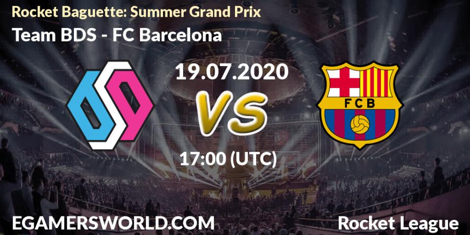 Team BDS vs FC Barcelona: Betting TIp, Match Prediction. 19.07.20. Rocket League, Rocket Baguette: Summer Grand Prix