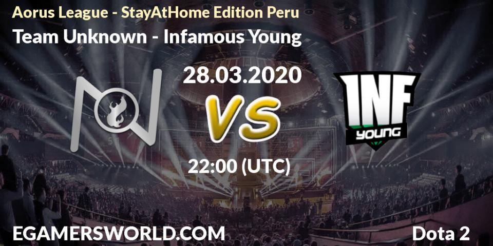 Team Unknown vs Infamous Young: Betting TIp, Match Prediction. 28.03.20. Dota 2, Aorus League - StayAtHome Edition Peru