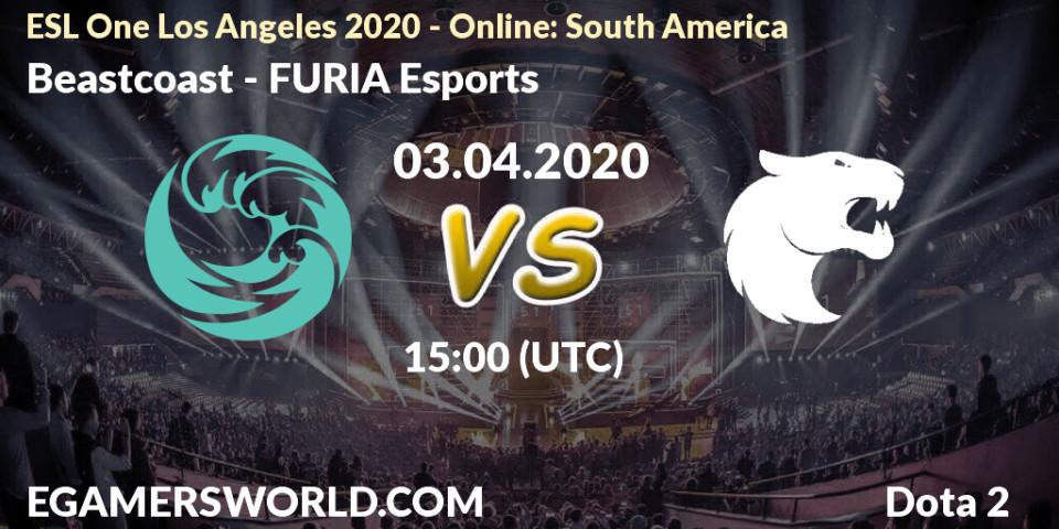 Beastcoast vs FURIA Esports: Betting TIp, Match Prediction. 03.04.20. Dota 2, ESL One Los Angeles 2020 - Online: South America