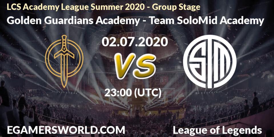 Golden Guardians Academy vs Team SoloMid Academy: Betting TIp, Match Prediction. 02.07.20. LoL, LCS Academy League Summer 2020 - Group Stage