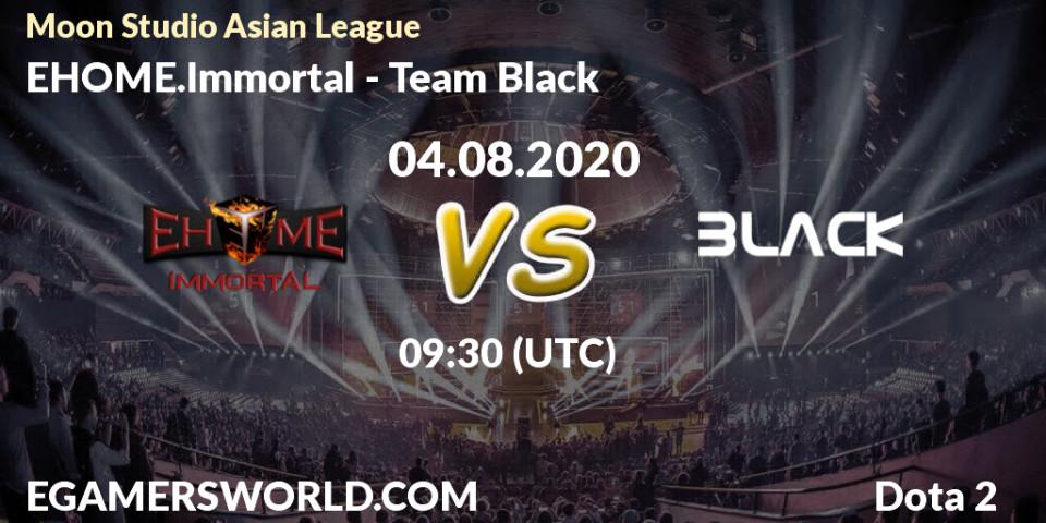 EHOME.Immortal vs Team Black: Betting TIp, Match Prediction. 04.08.20. Dota 2, Moon Studio Asian League