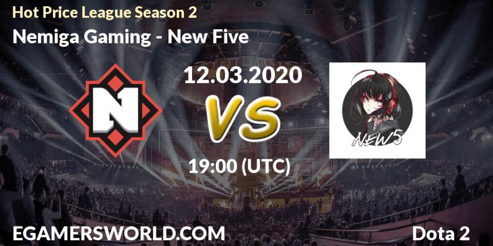 Nemiga Gaming vs New Five: Betting TIp, Match Prediction. 12.03.2020 at 20:11. Dota 2, Hot Price League Season 2