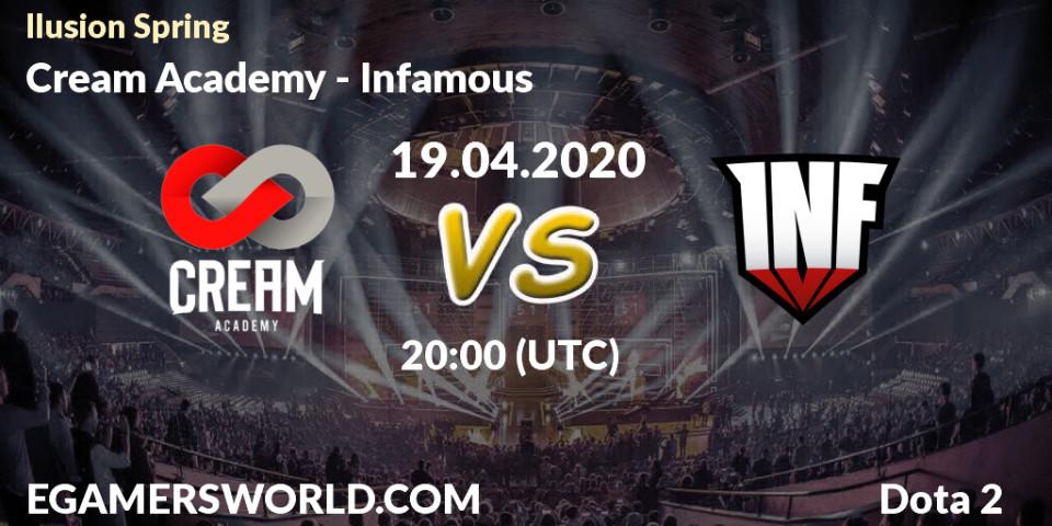 Cream Academy vs Infamous: Betting TIp, Match Prediction. 19.04.20. Dota 2, Ilusion Spring