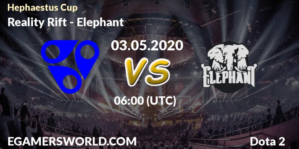Reality Rift vs Elephant: Betting TIp, Match Prediction. 03.05.20. Dota 2, Hephaestus Cup