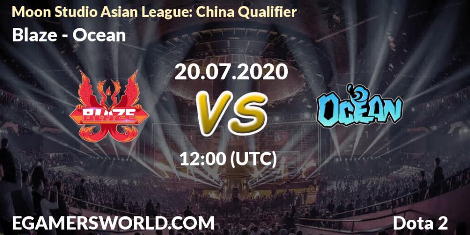 Blaze vs Ocean: Betting TIp, Match Prediction. 20.07.20. Dota 2, Moon Studio Asian League: China Qualifier