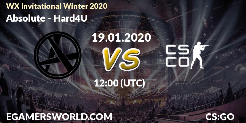 Absolute vs Hard4U: Betting TIp, Match Prediction. 19.01.20. CS2 (CS:GO), WX Invitational Winter 2020