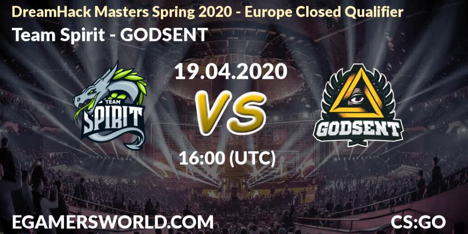 Team Spirit vs GODSENT: Betting TIp, Match Prediction. 19.04.20. CS2 (CS:GO), DreamHack Masters Spring 2020 - Europe Closed Qualifier