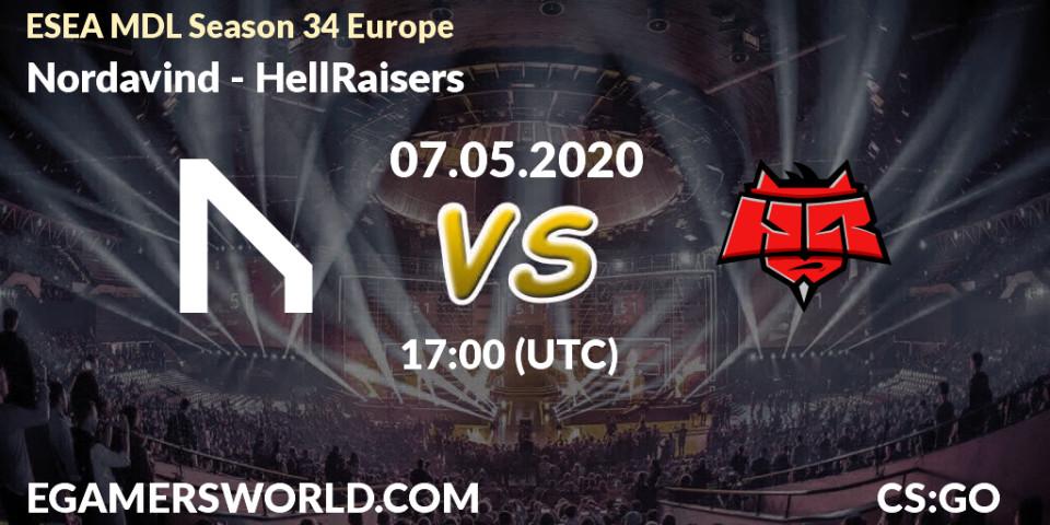 Nordavind vs HellRaisers: Betting TIp, Match Prediction. 07.05.20. CS2 (CS:GO), ESEA MDL Season 34 Europe