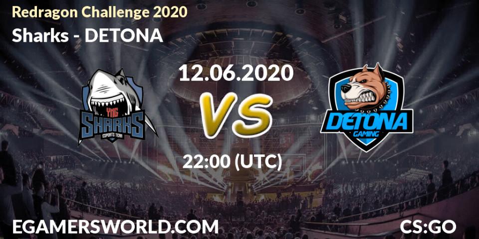 Sharks vs DETONA: Betting TIp, Match Prediction. 12.06.20. CS2 (CS:GO), Redragon Challenge 2020