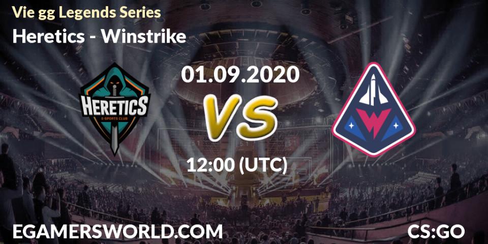 Heretics vs Winstrike: Betting TIp, Match Prediction. 01.09.2020 at 12:00. Counter-Strike (CS2), Vie gg Legends Series