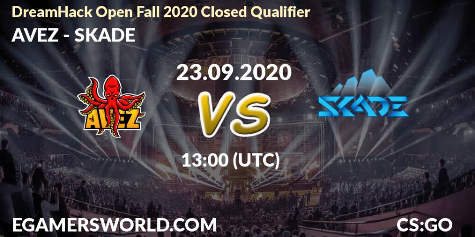 AVEZ vs SKADE: Betting TIp, Match Prediction. 23.09.20. CS2 (CS:GO), DreamHack Open Fall 2020 Closed Qualifier