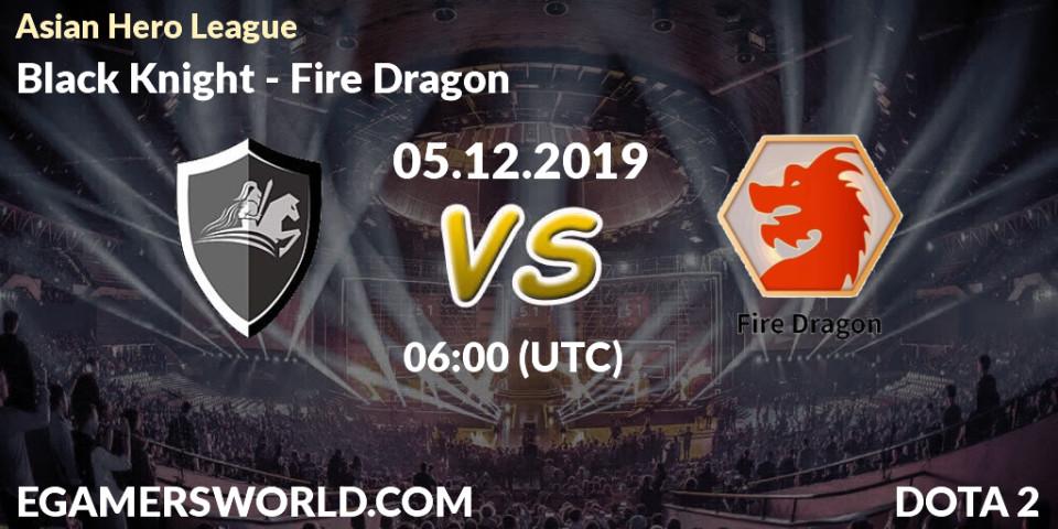 Black Knight vs Fire Dragon: Betting TIp, Match Prediction. 05.12.19. Dota 2, Asian Hero League