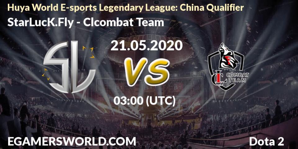 StarLucK.Fly vs Clcombat Team: Betting TIp, Match Prediction. 21.05.20. Dota 2, Huya World E-sports Legendary League: China Qualifier