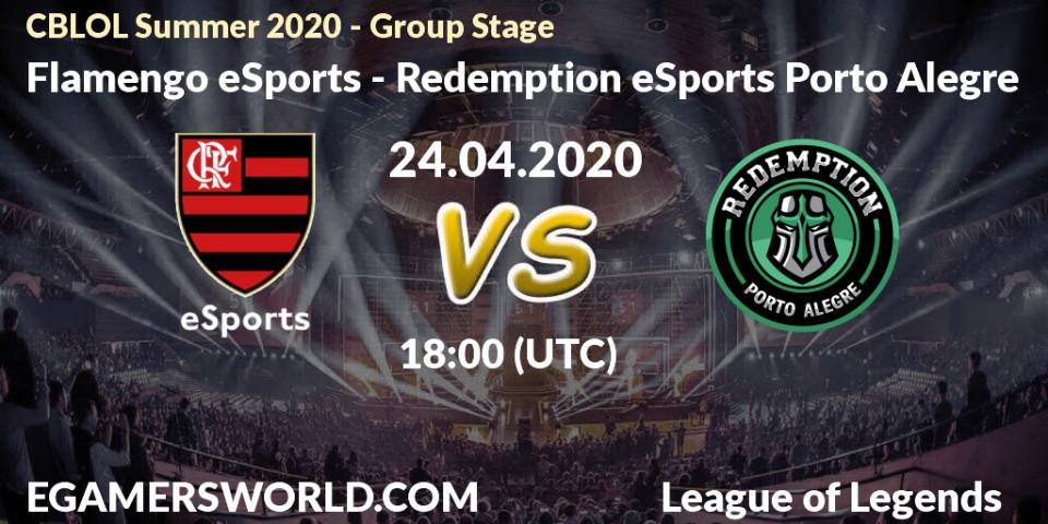 Flamengo eSports vs Redemption eSports Porto Alegre: Betting TIp, Match Prediction. 24.04.20. LoL, CBLOL Summer 2020 - Group Stage