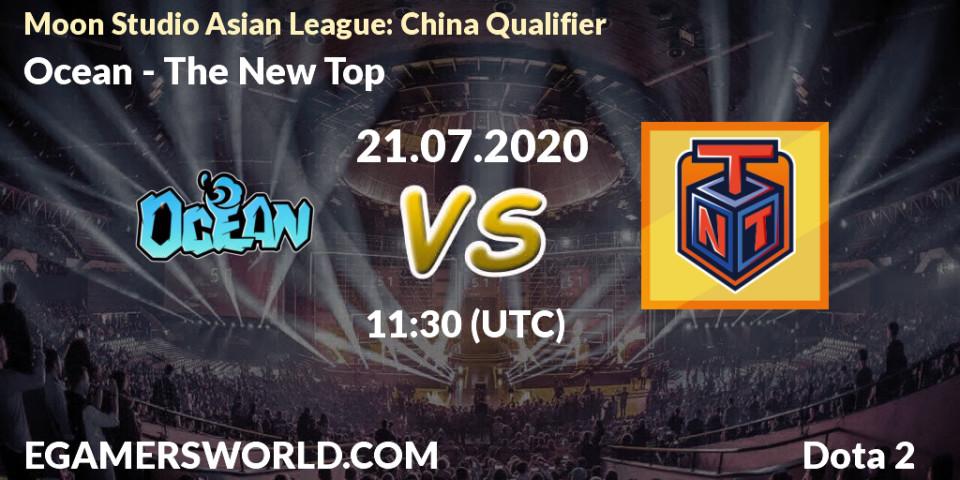 Ocean vs The New Top: Betting TIp, Match Prediction. 21.07.2020 at 12:38. Dota 2, Moon Studio Asian League: China Qualifier