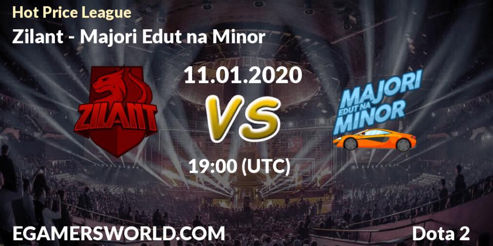 Zilant vs Majori Edut na Minor: Betting TIp, Match Prediction. 11.01.20. Dota 2, Hot Price League