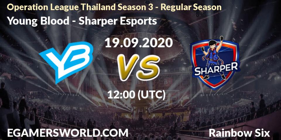 Young Blood vs Sharper Esports: Betting TIp, Match Prediction. 19.09.2020 at 12:00. Rainbow Six, Operation League Thailand Season 3 - Regular Season