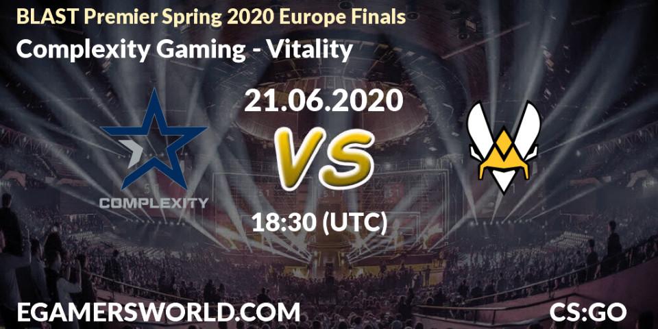 Complexity Gaming vs Vitality: Betting TIp, Match Prediction. 21.06.20. CS2 (CS:GO), BLAST Premier Spring 2020 Europe Finals