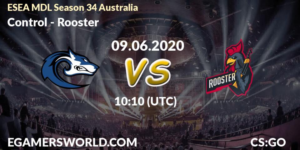 Control vs Rooster: Betting TIp, Match Prediction. 09.06.20. CS2 (CS:GO), ESEA MDL Season 34 Australia