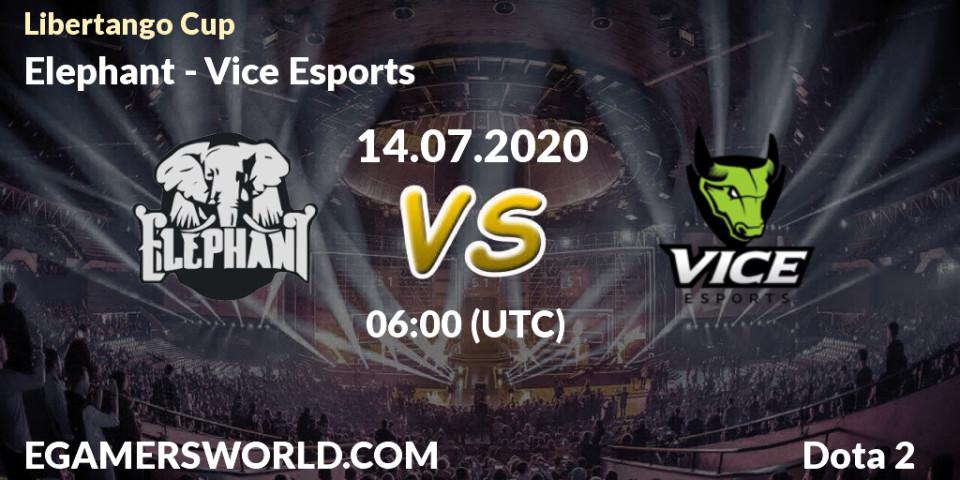 Elephant vs Vice Esports: Betting TIp, Match Prediction. 14.07.20. Dota 2, Libertango Cup