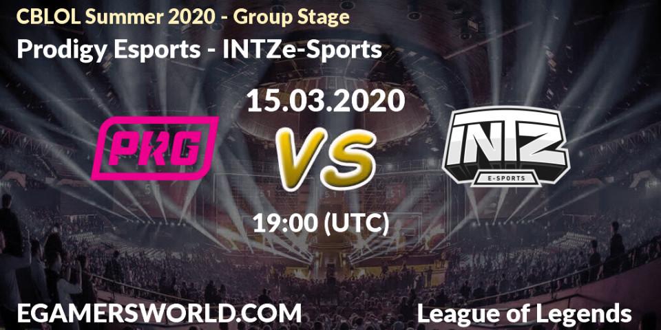 Prodigy Esports vs INTZ e-Sports: Betting TIp, Match Prediction. 15.03.20. LoL, CBLOL Summer 2020 - Group Stage