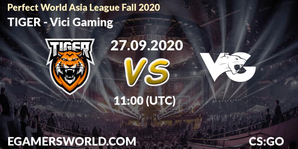 TIGER vs Vici Gaming: Betting TIp, Match Prediction. 27.09.2020 at 11:00. Counter-Strike (CS2), Perfect World Asia League Fall 2020