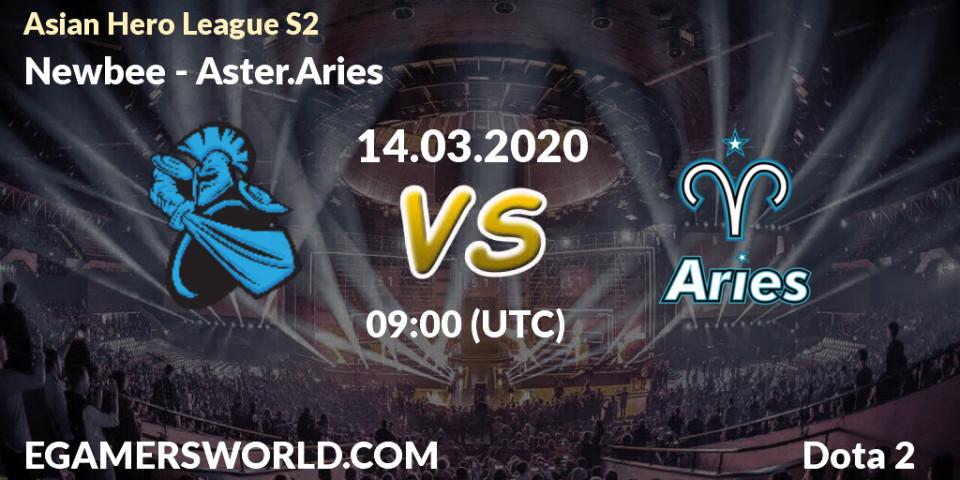 Newbee vs Aster.Aries: Betting TIp, Match Prediction. 16.03.20. Dota 2, Asian Hero League S2