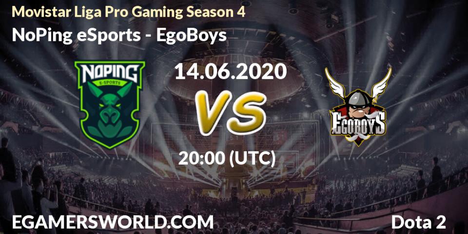 NoPing eSports vs EgoBoys: Betting TIp, Match Prediction. 14.06.20. Dota 2, Movistar Liga Pro Gaming Season 4
