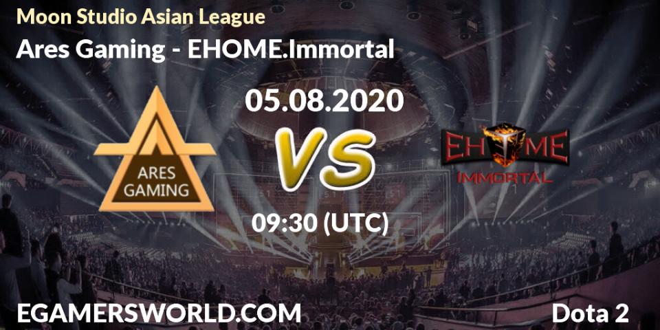 Ares Gaming vs EHOME.Immortal: Betting TIp, Match Prediction. 05.08.20. Dota 2, Moon Studio Asian League