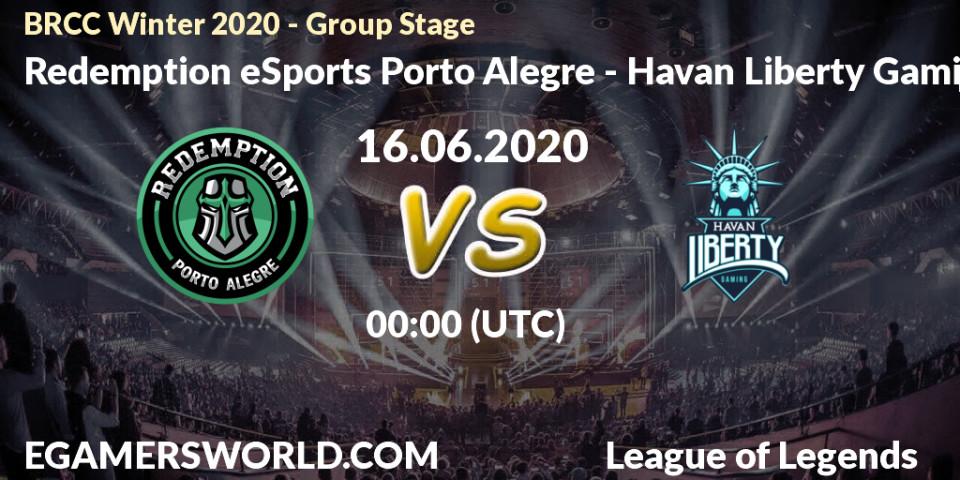 Redemption eSports Porto Alegre vs Havan Liberty Gaming: Betting TIp, Match Prediction. 16.06.20. LoL, BRCC Winter 2020 - Group Stage