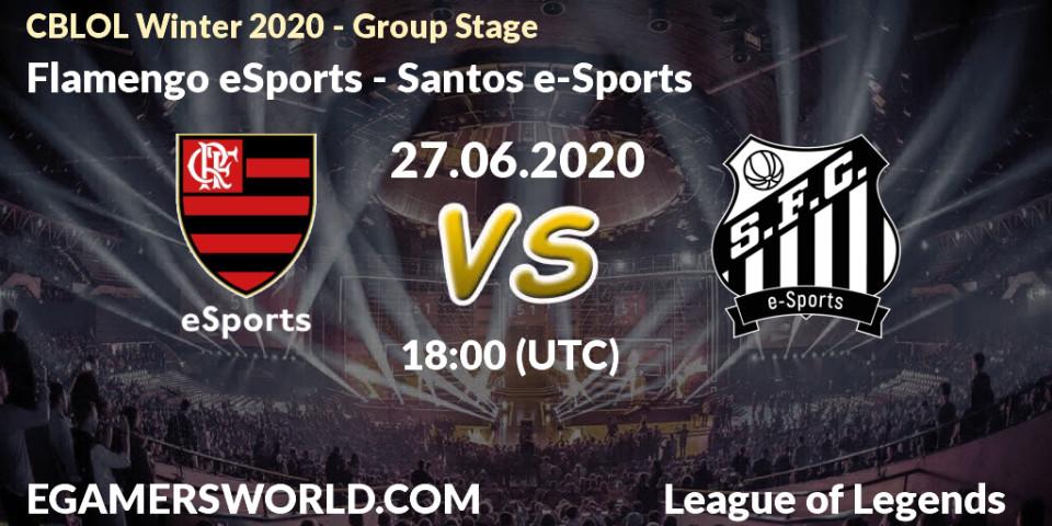 Flamengo eSports vs Santos e-Sports: Betting TIp, Match Prediction. 27.06.2020 at 18:15. LoL, CBLOL Winter 2020 - Group Stage