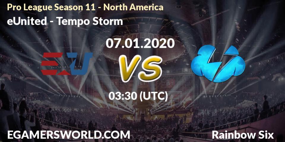 eUnited vs Tempo Storm: Betting TIp, Match Prediction. 07.01.20. Rainbow Six, Pro League Season 11 - North America