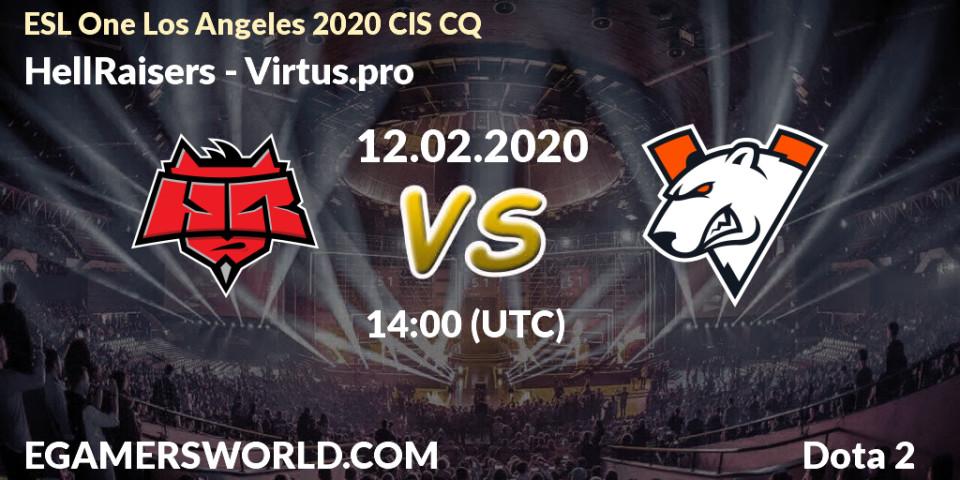HellRaisers vs Virtus.pro: Betting TIp, Match Prediction. 12.02.2020 at 13:15. Dota 2, ESL One Los Angeles 2020 CIS CQ