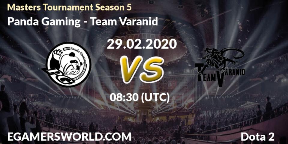 Panda Gaming vs Team Varanid: Betting TIp, Match Prediction. 29.02.2020 at 07:09. Dota 2, Masters Tournament Season 5