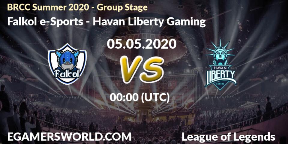 Falkol e-Sports vs Havan Liberty Gaming: Betting TIp, Match Prediction. 05.05.20. LoL, BRCC Summer 2020 - Group Stage